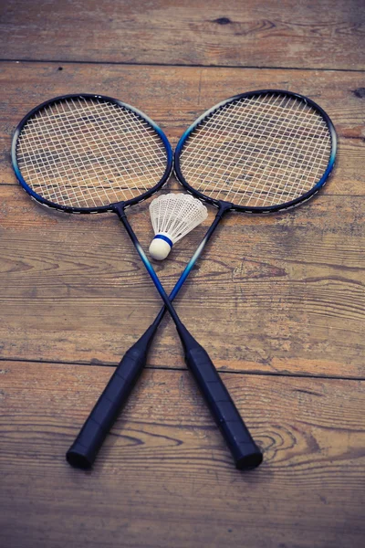 Vintage badminton raket — Stok fotoğraf