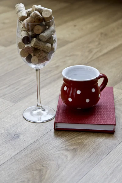 Glass and cup — Stock Photo, Image