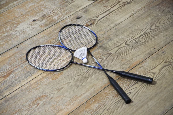 Vintage badminton raket — Stok fotoğraf