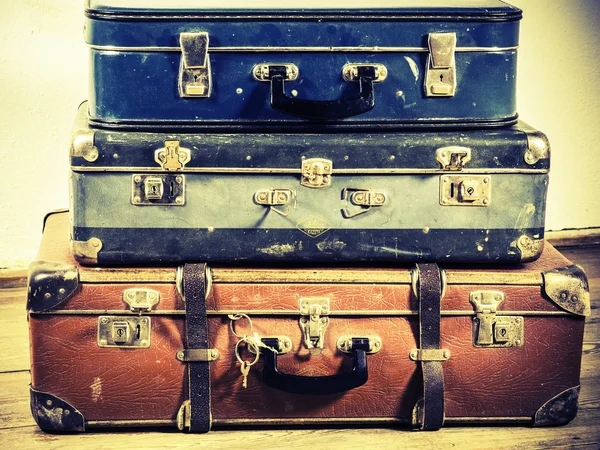 Стара валіза — стокове фото