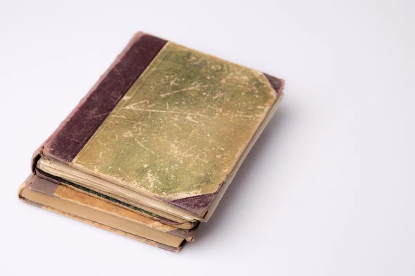 Beautiful old two books closeup on white background — Stock Photo, Image