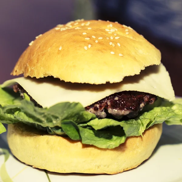 Big hamburger — Stock Photo, Image