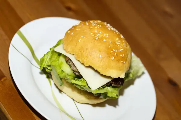 Big hamburger — Stock Photo, Image