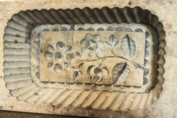Stare drewniane masła formularza — Zdjęcie stockowe
