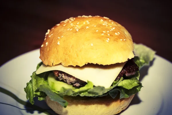 Big hamburger — Stock Photo, Image