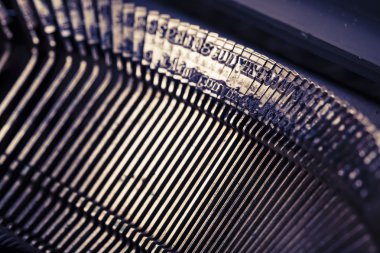 Eski Daktilo mektupları closeup