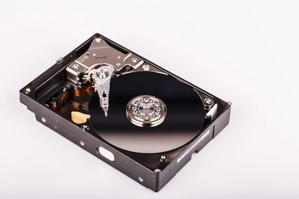 Disco rigido hdd isolato su sfondo bianco — Foto Stock