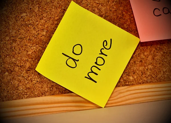 Notice board with sticky note pad — Stock Photo, Image