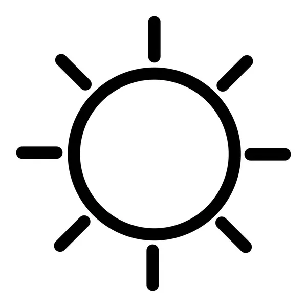 Weather web icon with sun — Stock Photo, Image