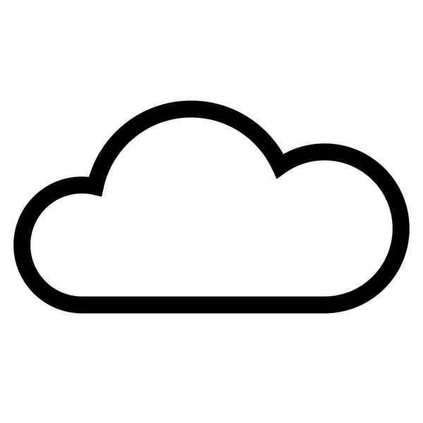 Wetter-Websymbol mit Wolke — Stockfoto