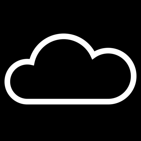 Weather web icon with cloud