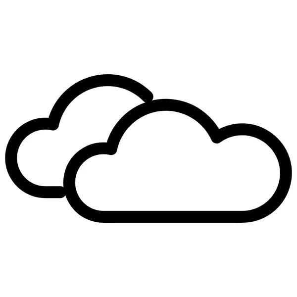 Clima icono web con nube — Foto de Stock