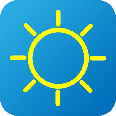 Güneş ile hava durumu web simgesi