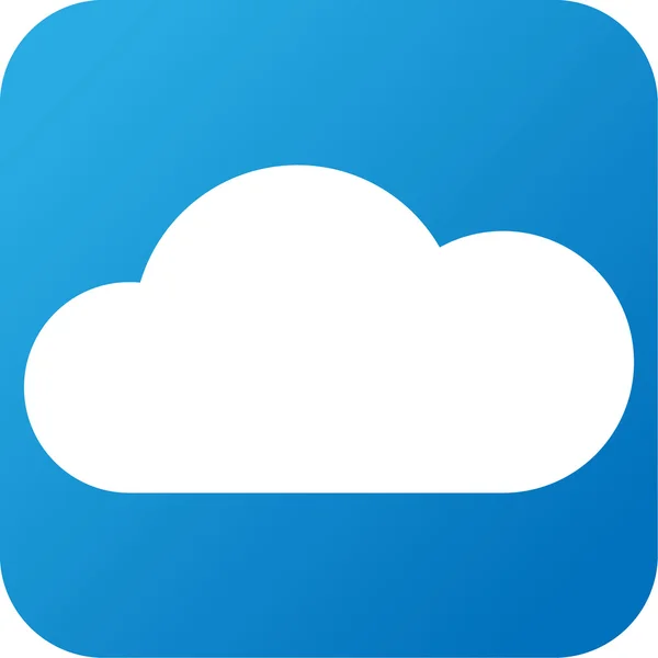 Ikona webové počasí s cloud — Stock fotografie