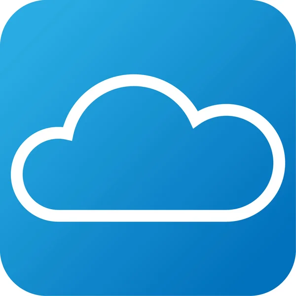 Ikona webové počasí s cloud — Stock fotografie