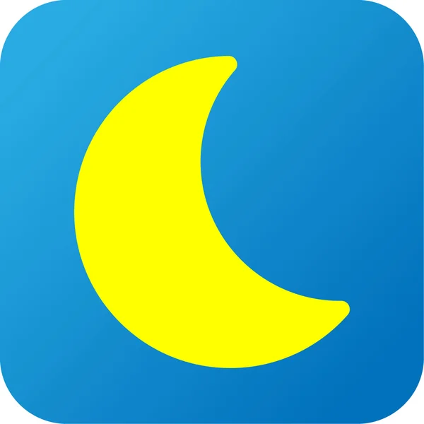 Clima icono web con luna — Foto de Stock