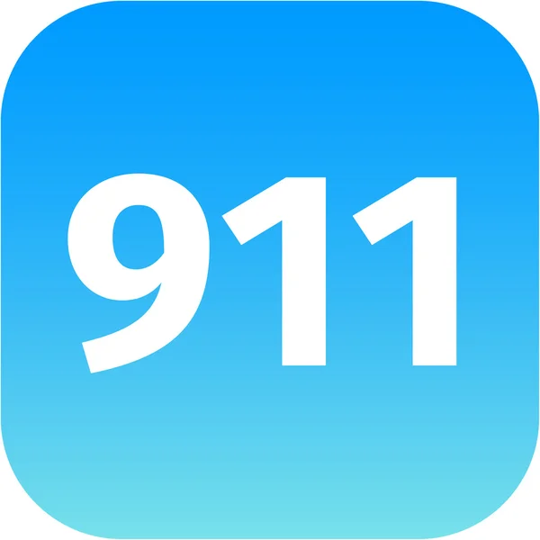 911 紧急图标 — 图库照片