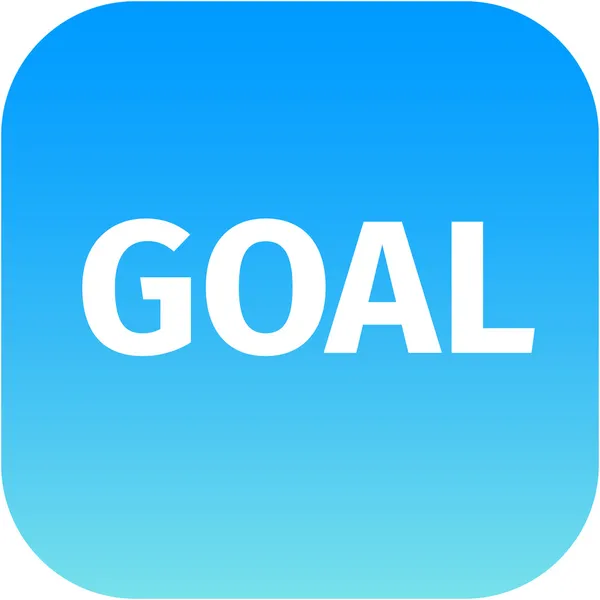 Goal icon on white background — Stock Photo, Image