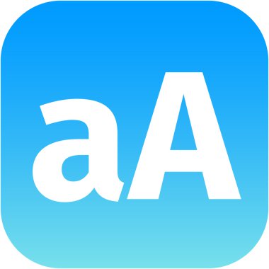 yazı tipi Internet düğme simgesi app apps büyütmek aa