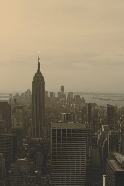 Panorama of south Manhattan, New York