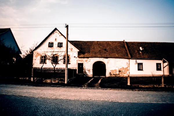 Ett foto av gamla tjeckiska hus — Stockfoto