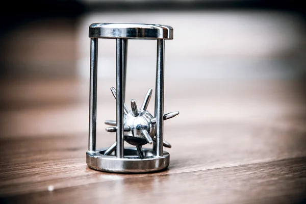 Hedgehog in the cage — Stock Photo, Image