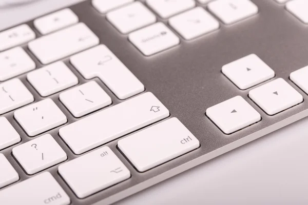 Zilveren toetsenbord — Stockfoto