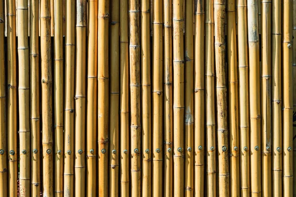 Pared Simple Bambú Tono Marrón Antiguo Fondo Textura Valla Bambú — Foto de Stock