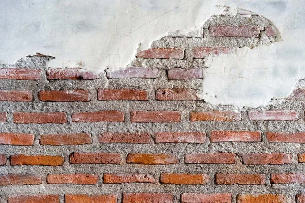 Mur Briques Béton Fissuré Vieux Mur Briques Ciment Texture Fond — Photo