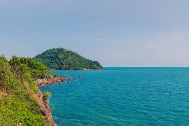 Chanthaburi Nang Phaya Hill Manzara Noktası güzel sahne, Tayland.