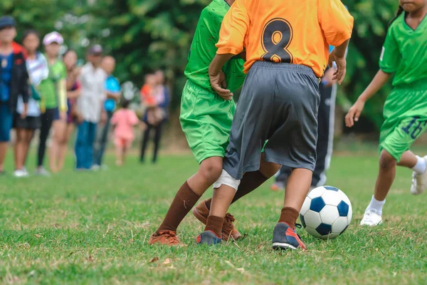 Football Soccer Children Training Class Kindergarten School Kids Playing Football — Foto Stock