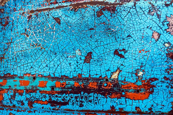 Enamelled Colorful Cracked Peeling Surface Old Motorcycle Rusty Metal Surface — 스톡 사진