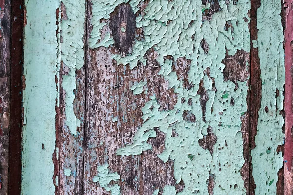 Πολύχρωμο Craquelure Του Delaminated Χρώμα Ξύλινο Φόντο Πόρτα Ξύλινη Υφή — Φωτογραφία Αρχείου