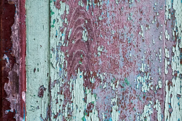 Kleurrijke Craquelure Van Gedelamineerde Verf Houten Deurondergrond Houten Textuur Achtergrond — Stockfoto