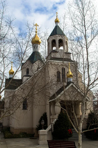 Outside the church — Stock Photo, Image