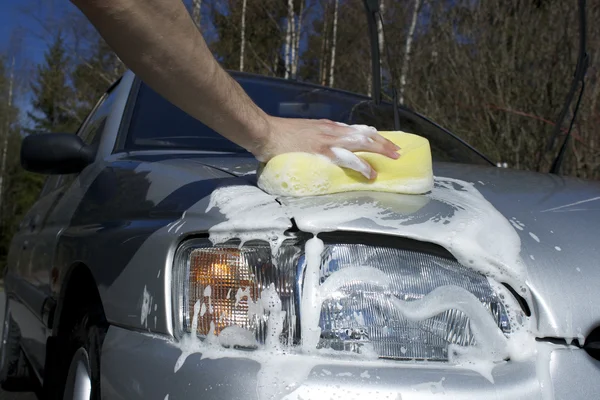 Tvättmaskin car.jpg — Stockfoto