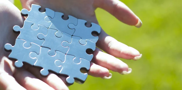 Puzzle business — Stock Photo, Image