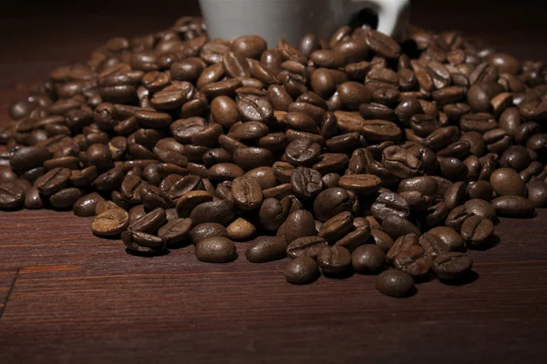 Chicchi di caffè a primo piano — Foto Stock