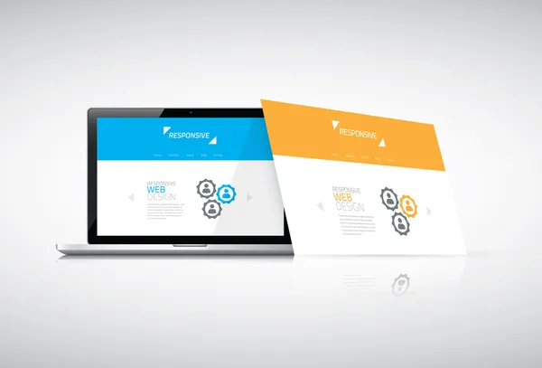 現代レスポンシブ web デザイン概念ベクトル — ストックベクタ