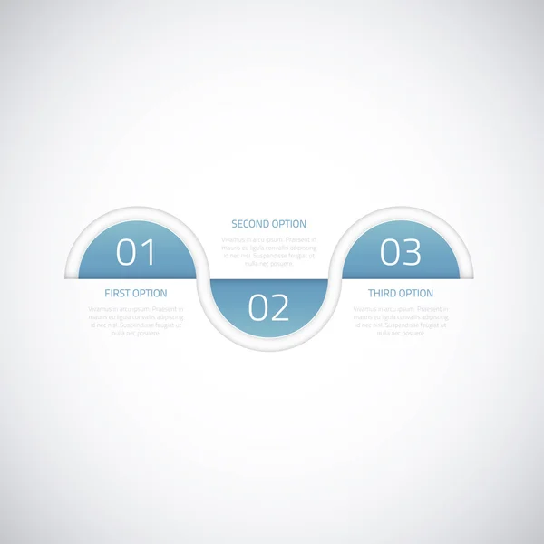 Modern business timeline vector illustration infographic option elements — Stockový vektor