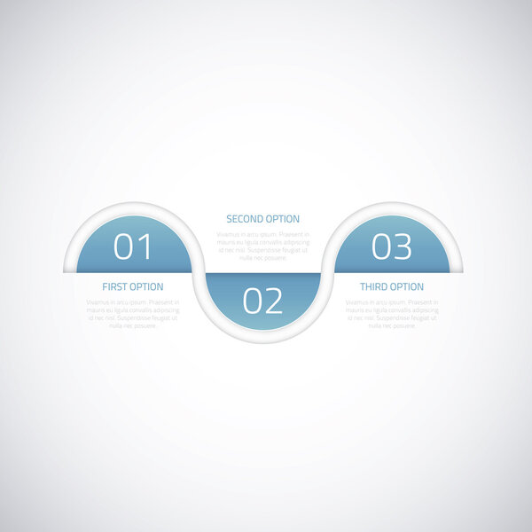 Modern business timeline vector illustration infographic option elements