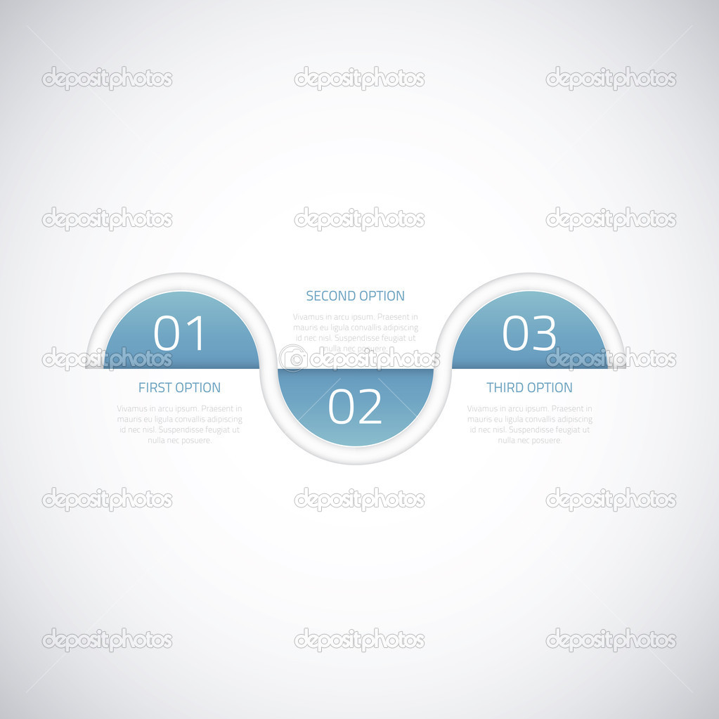 Modern business timeline vector illustration infographic option elements