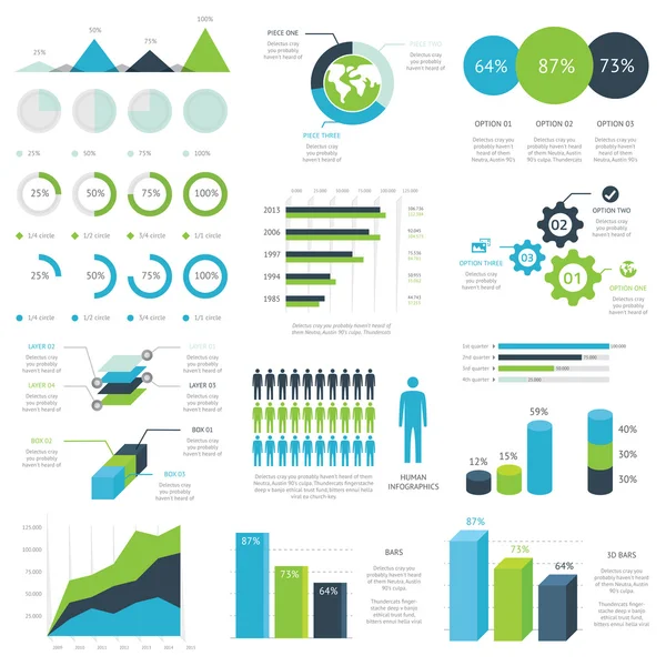 Web infographic prvky vektoru — Stockový vektor