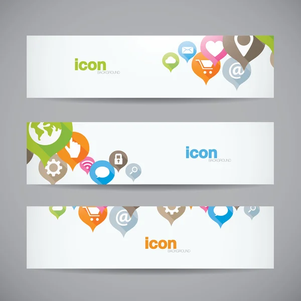 Creative abstract background web icon header vector — стоковый вектор