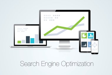 Arama Motoru Optimizasyonu pazarlama analiz vektör çizim