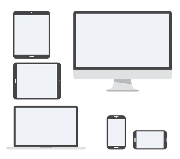 Ícone do vetor do dispositivo eletrônico isolado no branco — Vetor de Stock