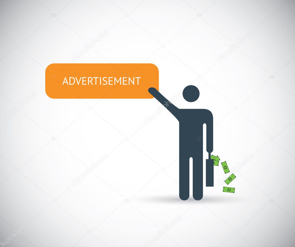 Pay per click affiliate marketing advertisement internet vector concept