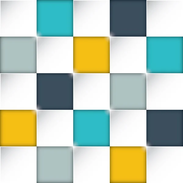 Nahtlose Rechteck-Boxen Hintergrund mit tollen flachen Farben — Stockvektor