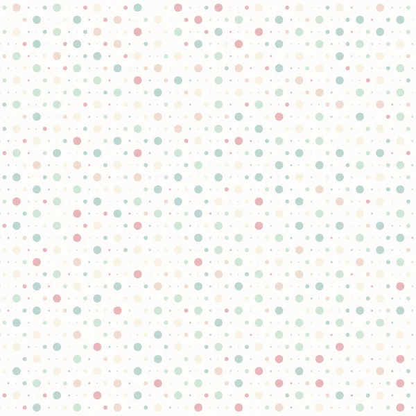 Polka dots colorful vector illustration seamless texture background — Stock Vector