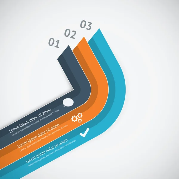 Flache Infografik-Vektorschablone, die das Geschäftswachstum zeigt — Stockvektor